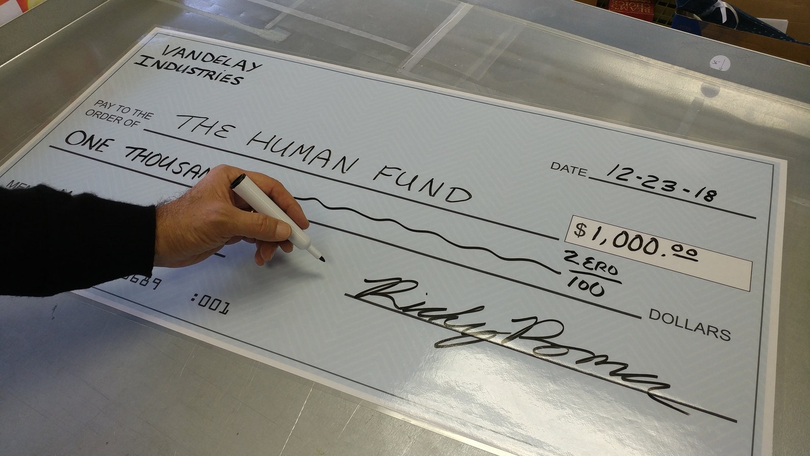 Large Dry Erase Presentation Check Reusable Big Checks Etsy