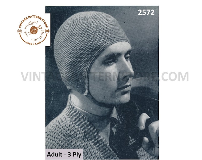 WWII knitting pattern, World war 2 helmet under cap pattern, Servicemans soldiers steel helmet under cap hat pattern - PDF download 2572