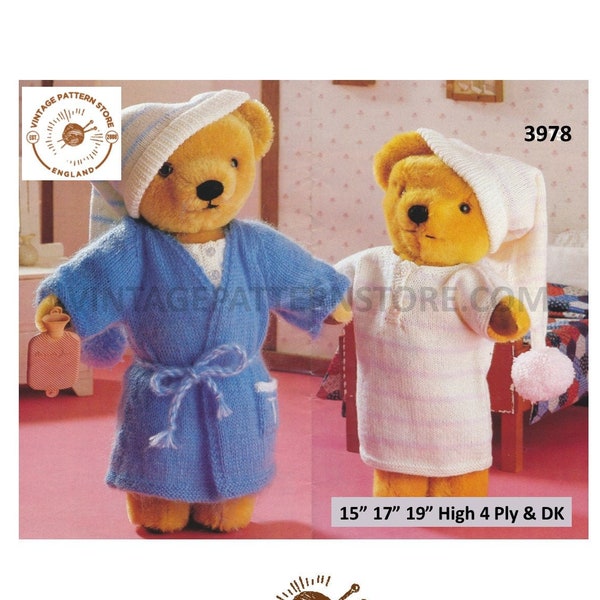 Dressing Gown Knitting Pattern Etsy