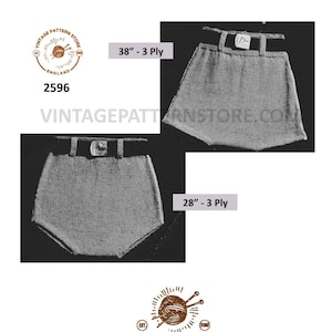 May include: Vintage knitting pattern for a skirt. The pattern is for a 3-ply yarn and comes in two sizes: 38 inches and 28 inches. The pattern is from Vintage Pattern Store, England.