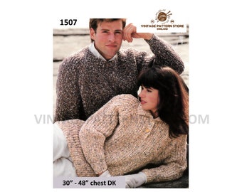 Family Fisherman Rib Sweater Knitting Pattern, Dolman Sleeve, (PDF Pattern)