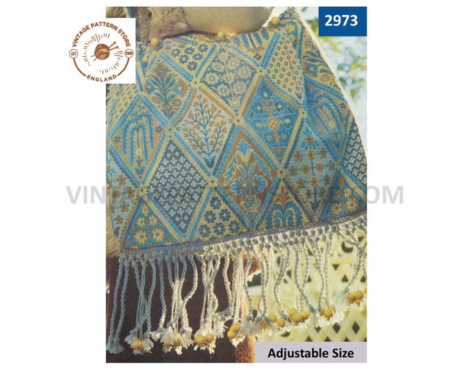 80s vintage beginners easy to follow make macrame bag purse fringe tassels pdf macrame pattern instant PDF download 2973