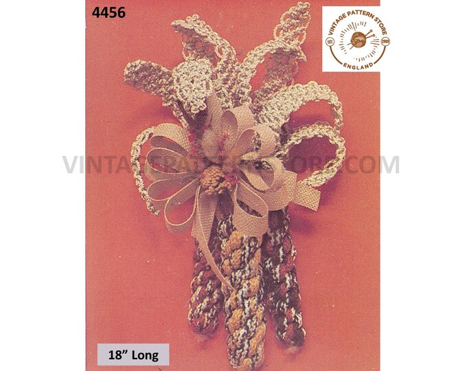 70s vintage macrame Harvest festival Corn ears wall hanging decoration ornament pdf macrame pattern 18" Long Instant PDF download 4456