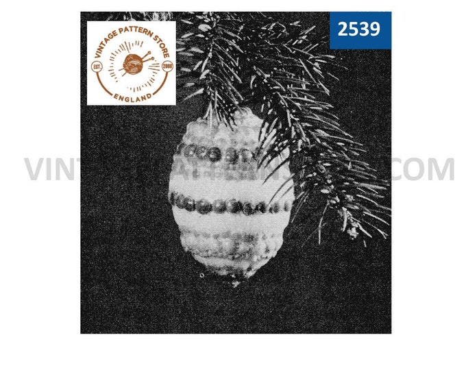 70s vintage easy to make your own Polish egg Christmas tree ornament decoration pdf pattern Instant PDF download 2539