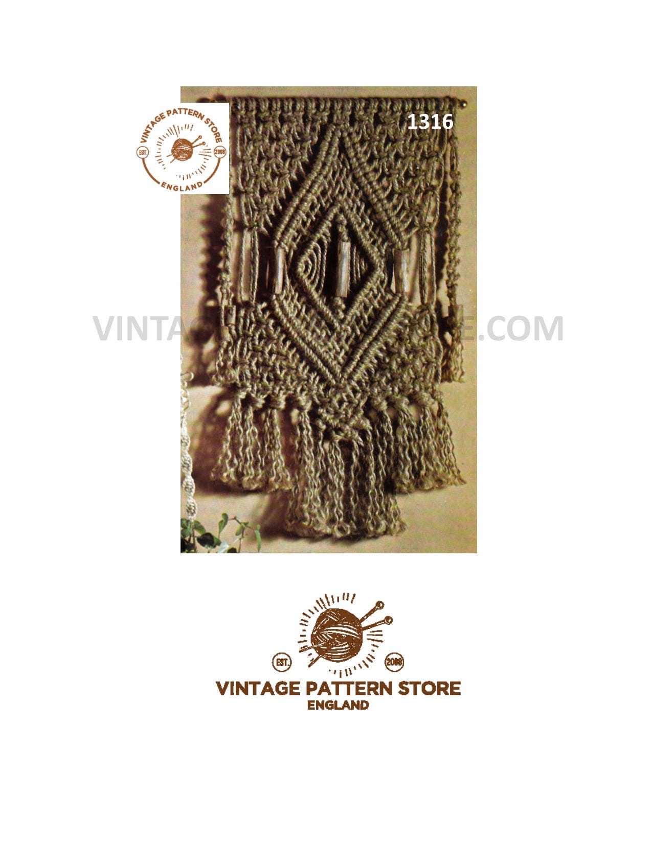 Easy Macramé Patterns & Instructional Media for sale