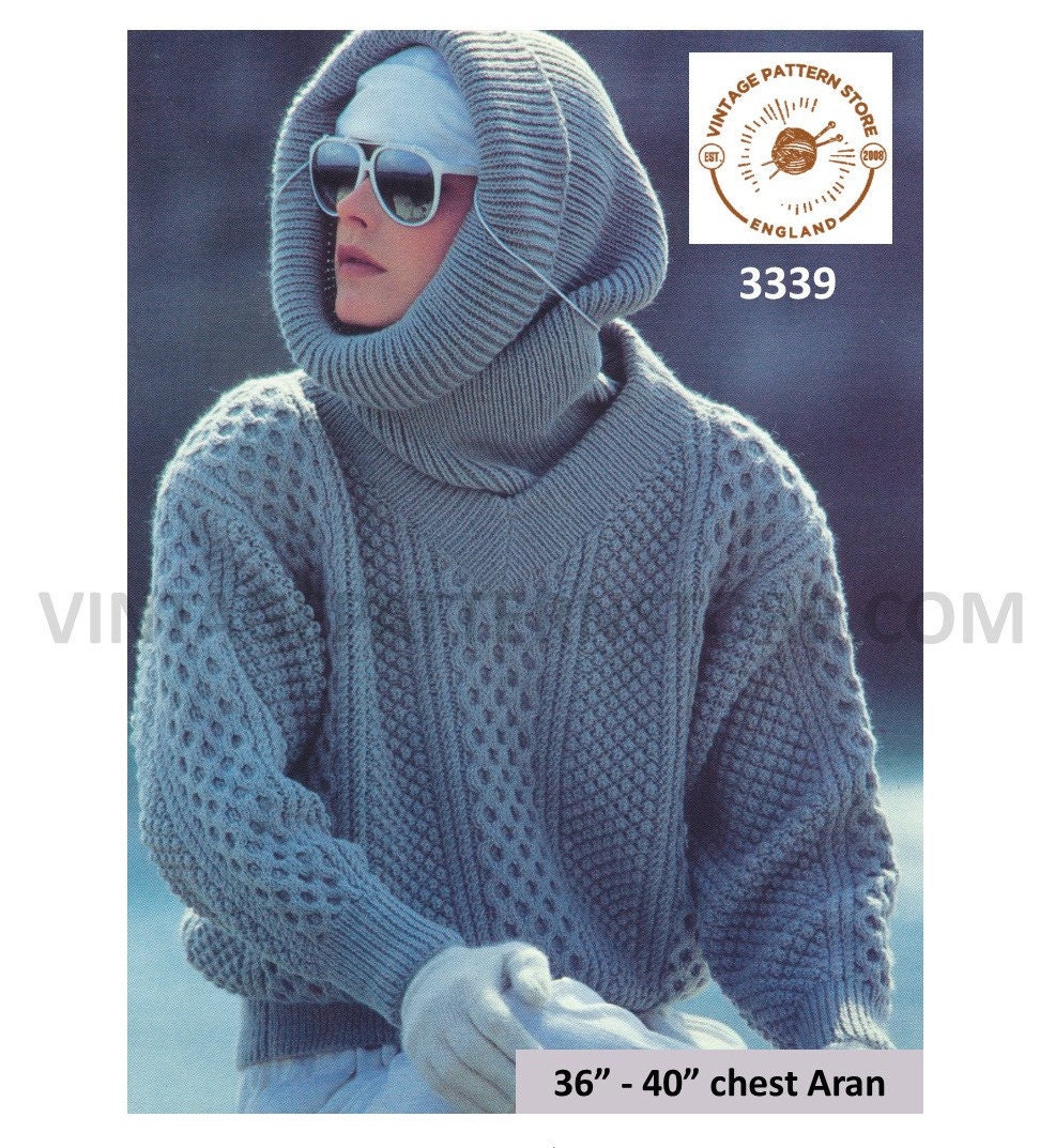 thumbnail image 2 of Women's Chunky Knit V-Neck Jumper – Long Sleeve Relaxed Fit Sweater (Autumn/Winter) 2 of 2