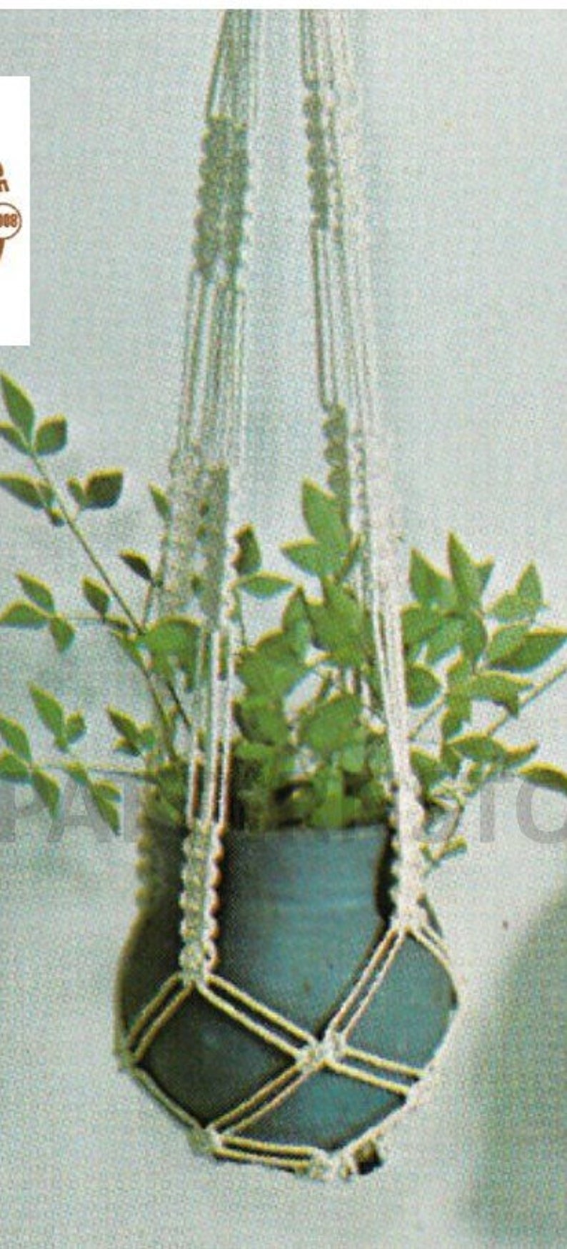 PDF Macrame Pattern 70s Macrame Plant Hanger Pattern Macrame Etsy
