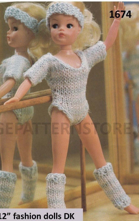 80s Vintage 12 Barbie Sindy fashion doll clothes DK dance set