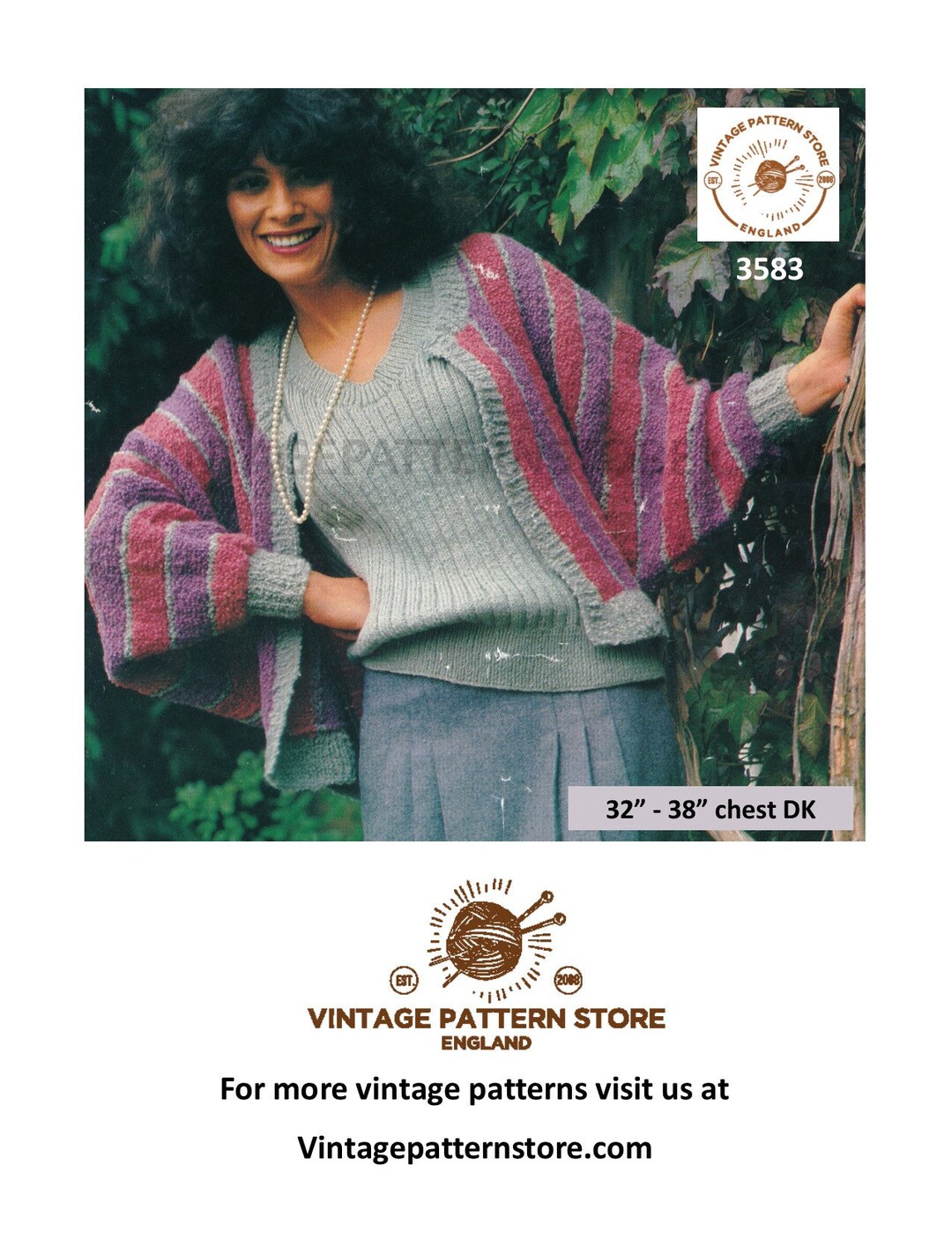 トップス archive retro stripe pattern knit blown Stripe Border Knit Retro Tops&Hat – ARCANA ARCHIVE