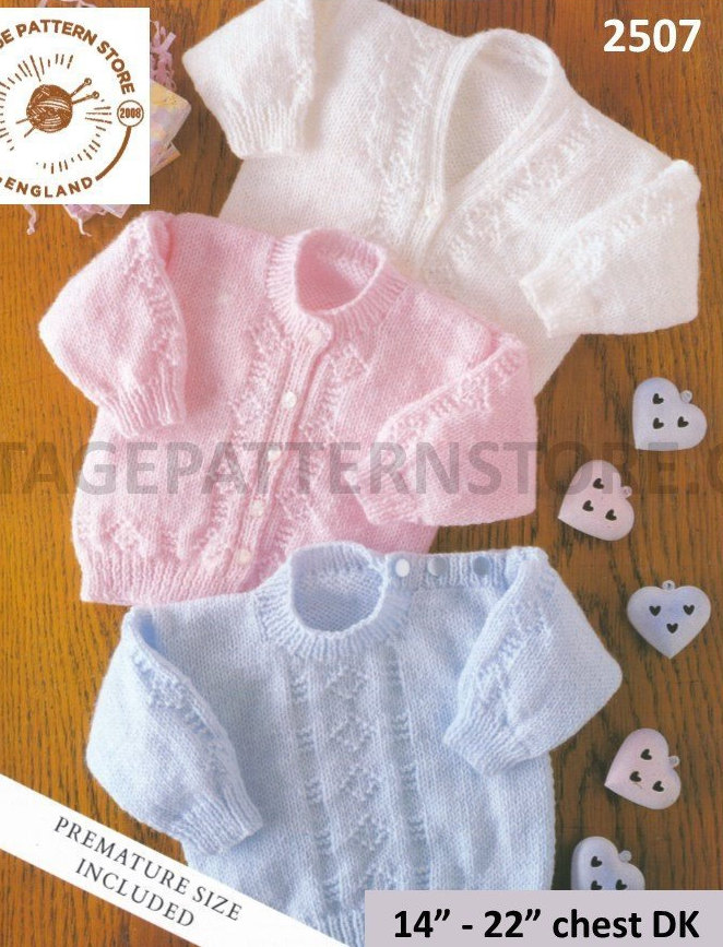 Preemie baby cardigan clearance pattern
