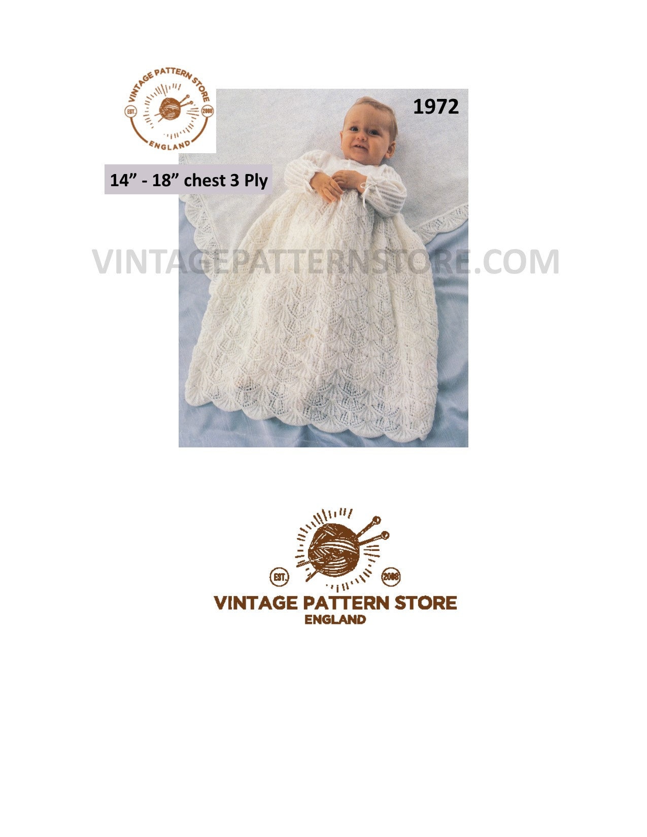Amazon.com: Simplicity Baby Sewing Pattern 8024 Christening Gown & One  Piece Suit : Arts, Crafts & Sewing