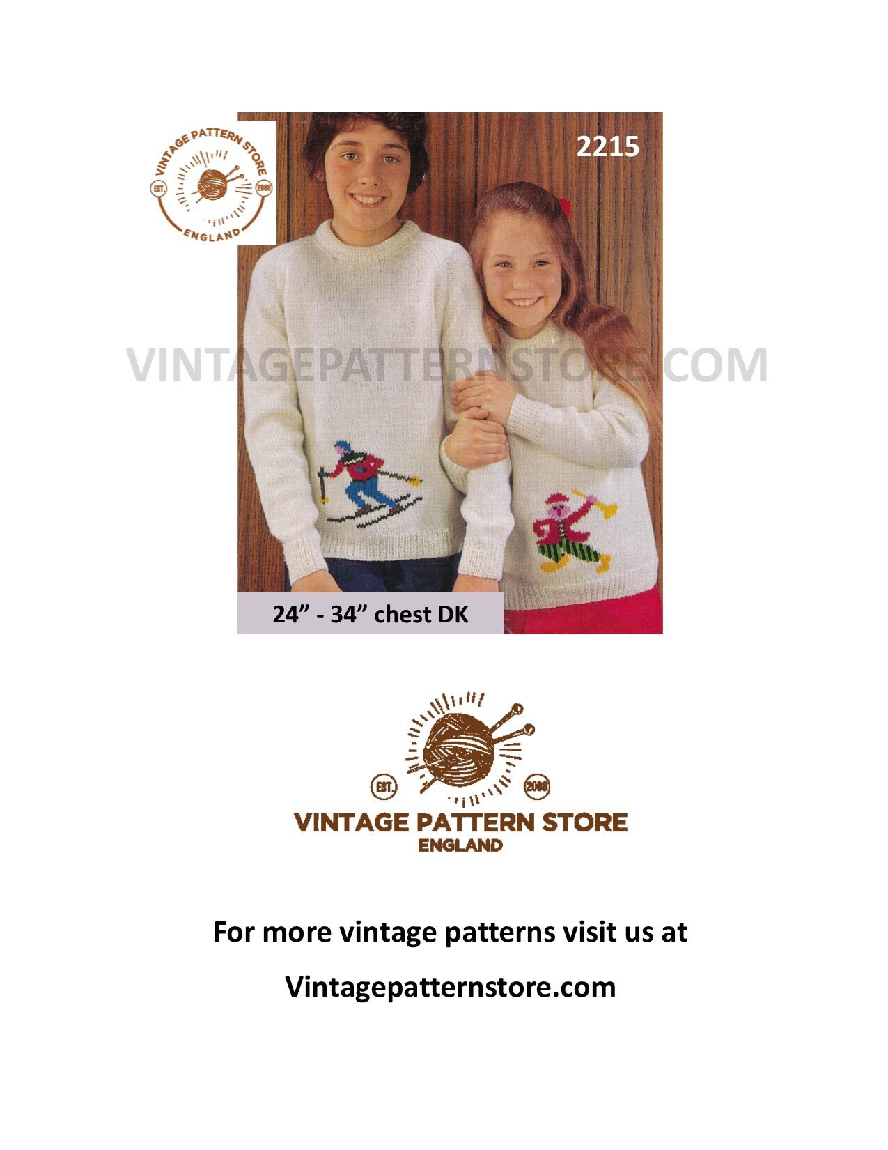 Clown Intarsia Sweater