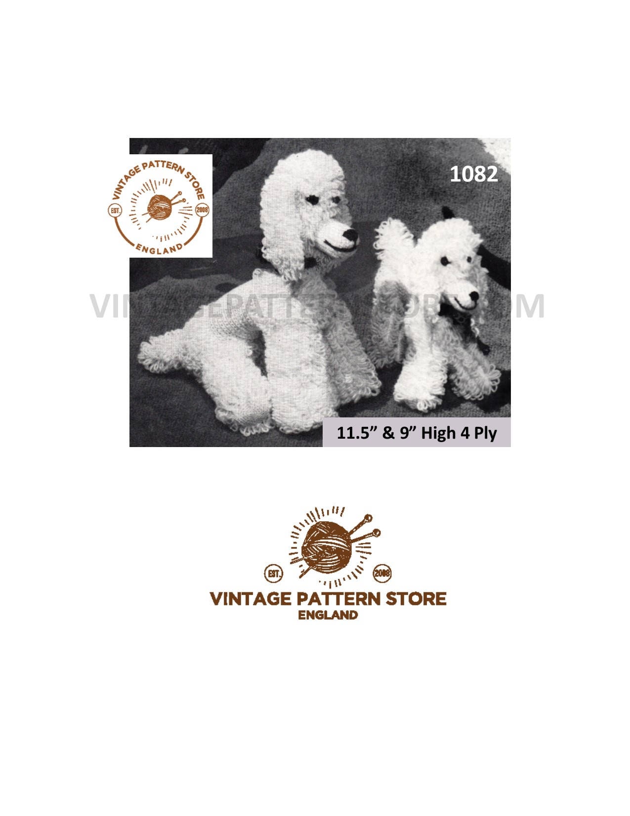 Poodle knitting cheap pattern