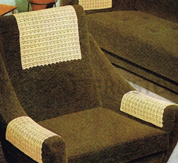 Crochet couch arm covers sale