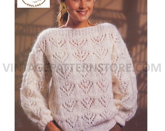 Ladies Womens 90s Slash Neck Bold Lacy Arrowhead Eyelet Lace