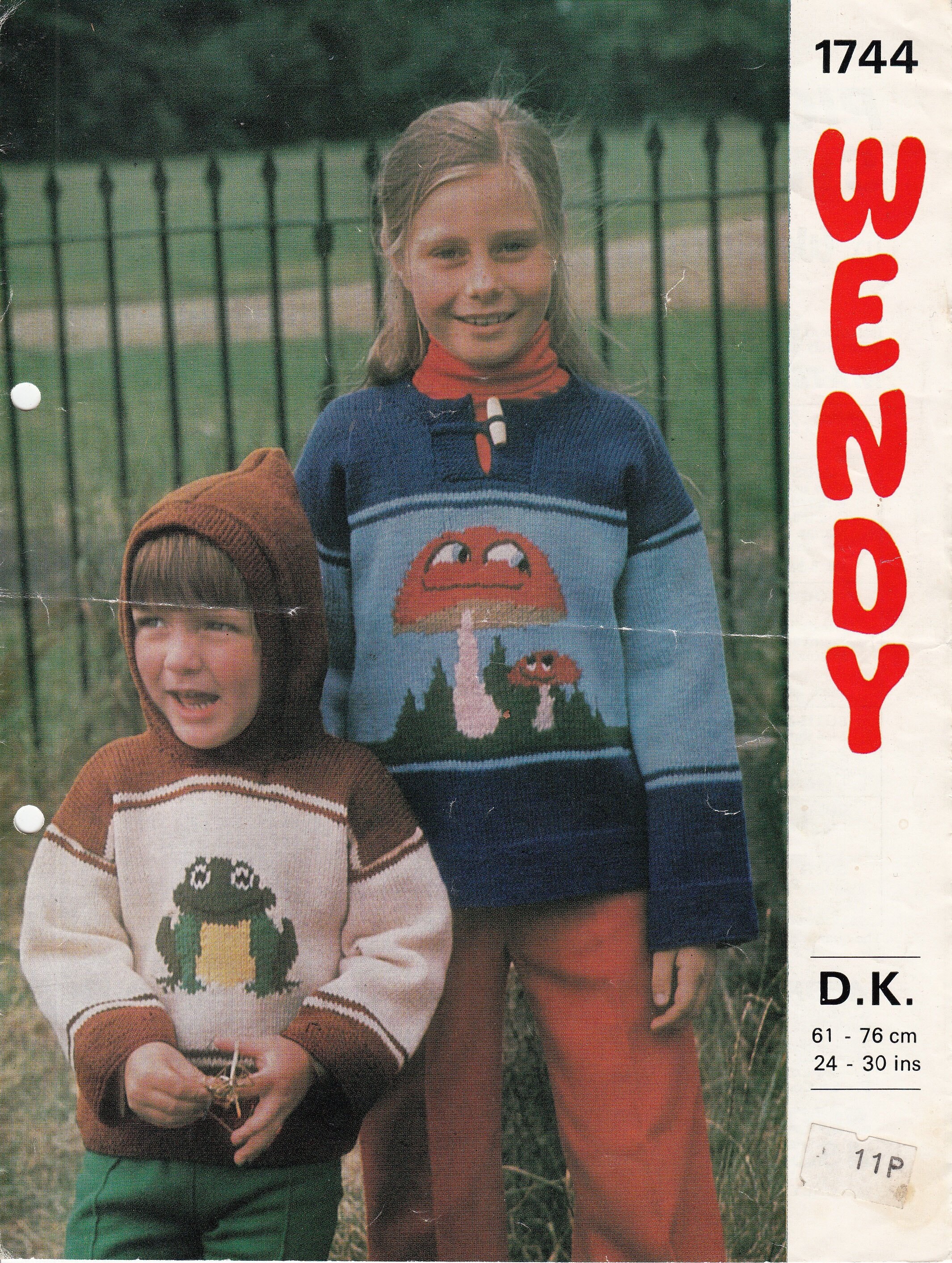 knitting Pattern Wendy 1744 Girls Boys 