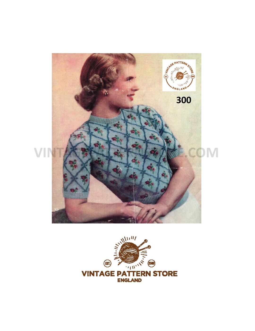 【vintage】40s~50s Summer Knit \