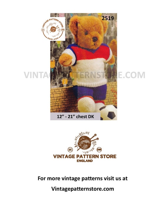 vintage teddy bear clothes
