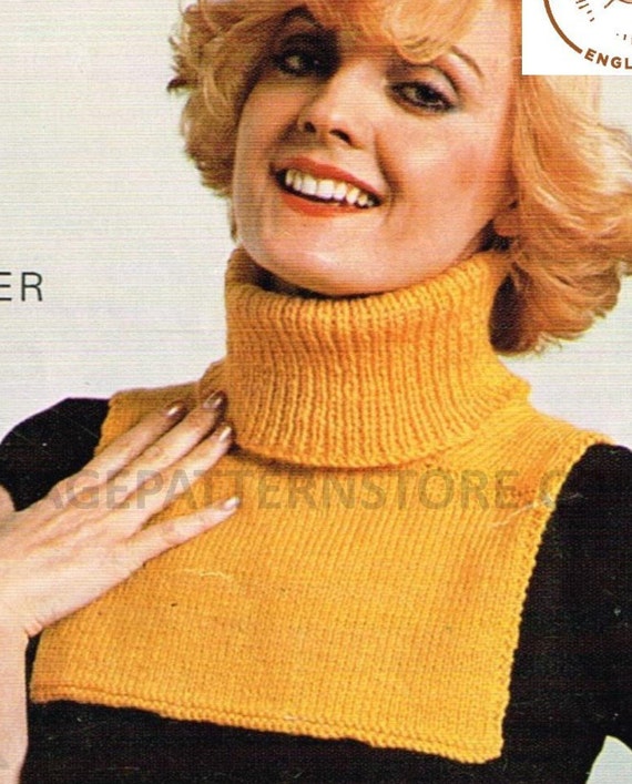 Ladies Womens 80s Vintage Beginners Easy to Knit DK Polo Ladies Womens 80s Vintage Beginners Easy to Knit DK Polo