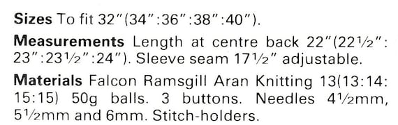 90s Vintage Split Neck Aran Sweater Knitting Pattern (PDF Download