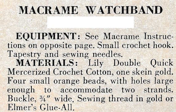 How to make a macrame watch strand 