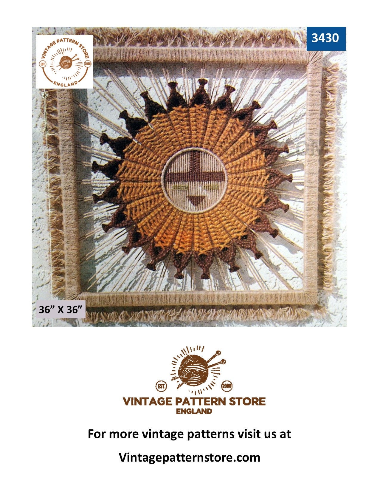 Macramé Happenings - 15 Vintage Macrame Patterns Instant Download