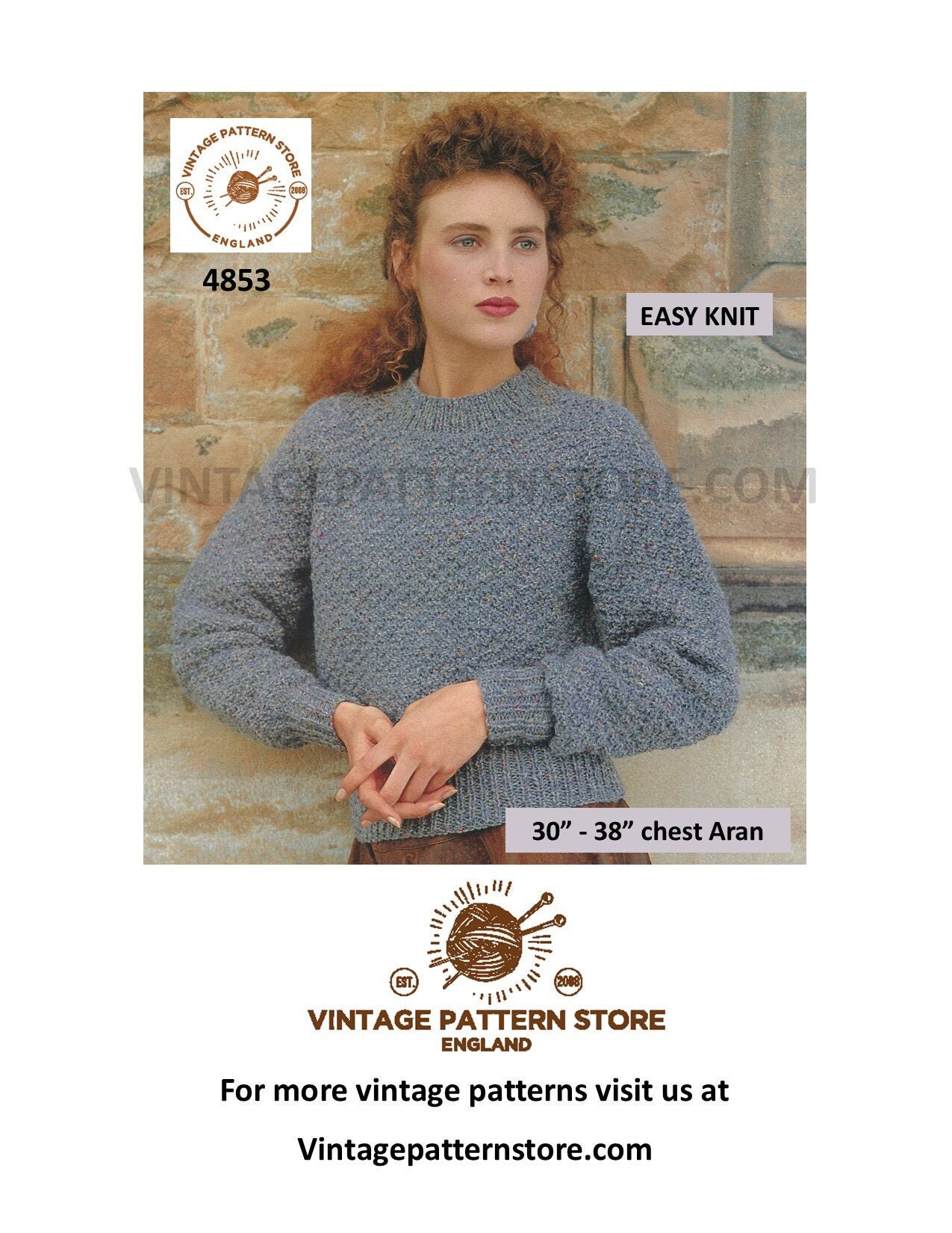 Easy aran knitting patterns cheap