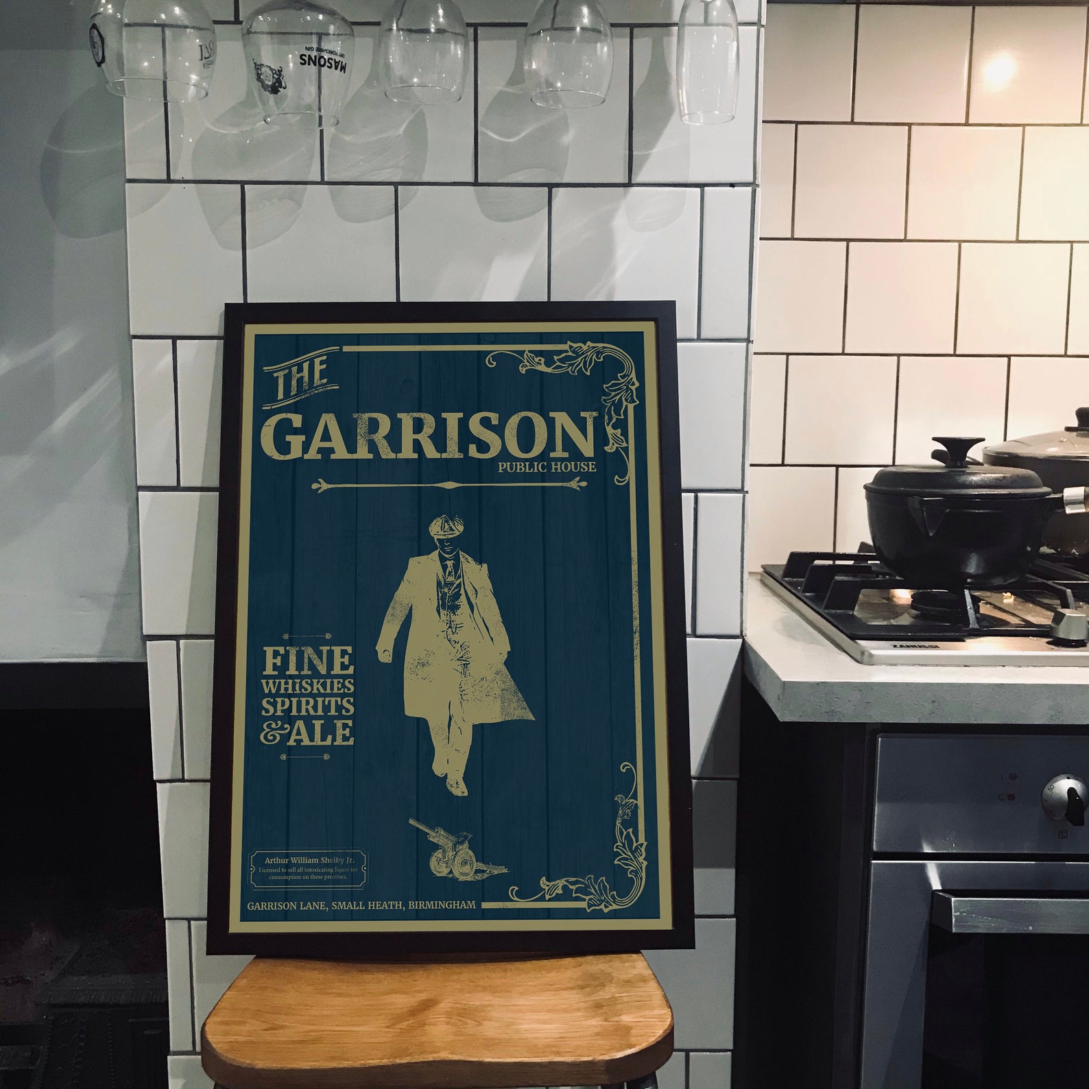 Peaky Blinders the Garrison Print Poster Living Space Wall | Etsy