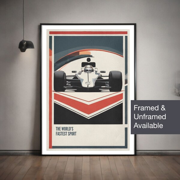 Racing Car Poster Etsy