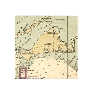 Martha’s Vineyard Wasserkarte Druck, Holzuntersetzer Set, Gastgeberin Geschenk, Getränkematte, Tischdekoration, Hochzeitsgeschenk, Massachusetts Art Home Map