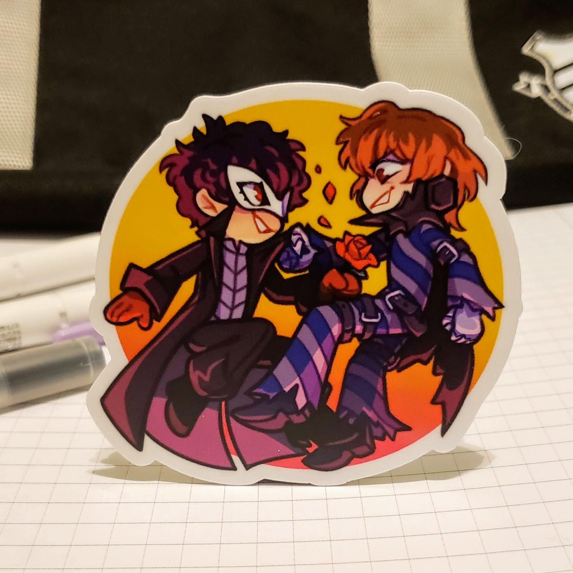 Persona 5 Sticker Joker Akechi Shuake Akeshu Etsy Persona 5 Sticker Joker Akechi Shuake Akeshu Etsy