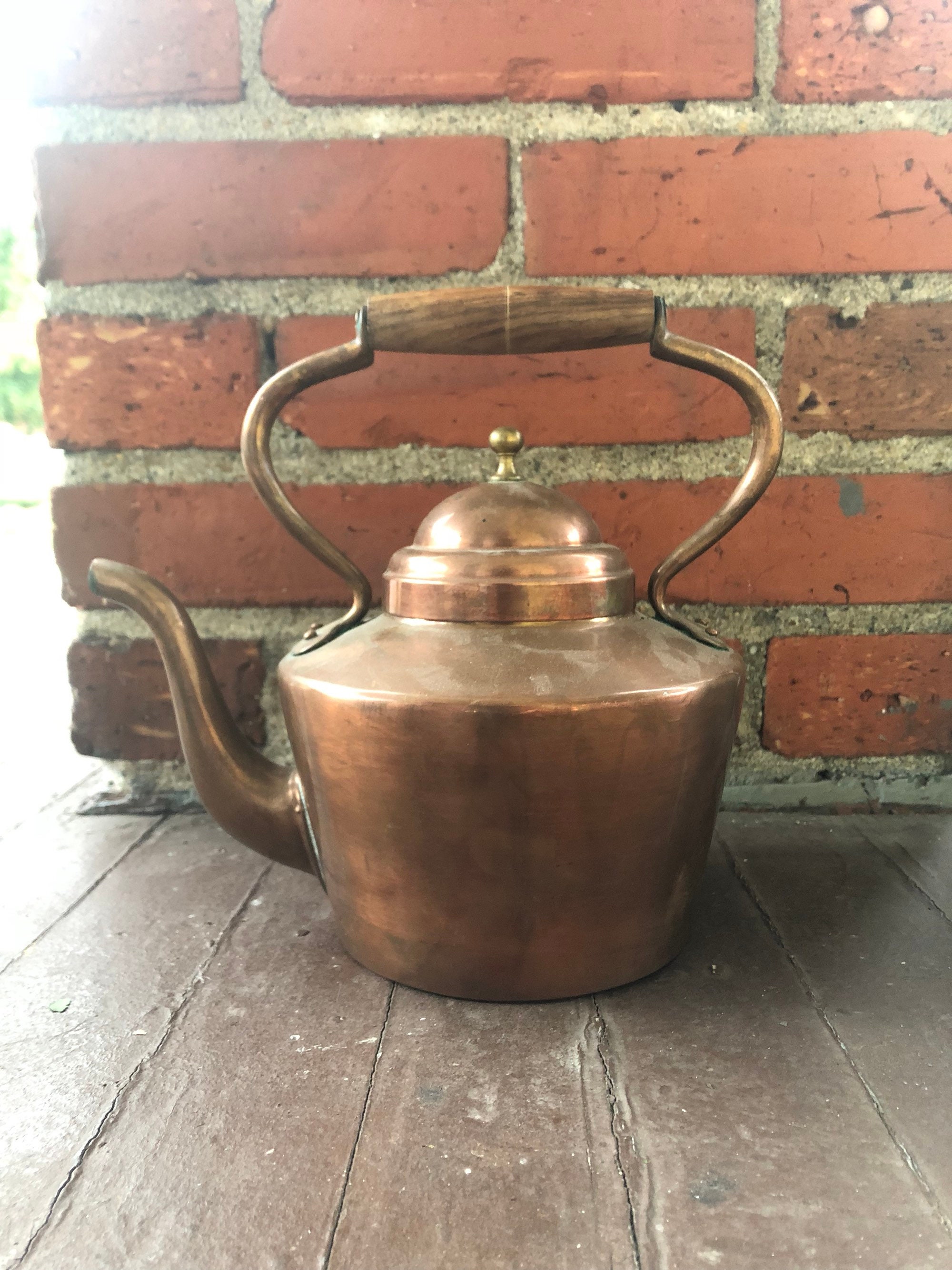 Antique Copper Kettle Made in Italy Copper teapot vintage Etsy