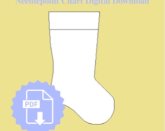 Schema per calza natalizia a punto croce 13 in rete
