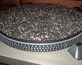 Turn Table Mat - Anti Slip - Rubber + Cork - Reduces Noise