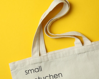 Natural Canvas Tote Bag: Little Metuchen Eco-Friendly Market Bag