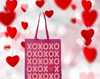 Valentine’s Day Tote Bags and Shirts | XOXO | Custom | Kids, Moms & Teachers | Local Delivery