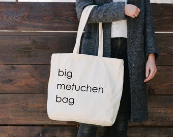Natural Canvas Tote Bag: Big Metuchen Bag, Eco-Friendly