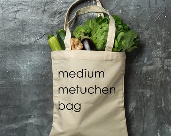 Natural Canvas Tote Bag: Medium Metuchen Bag