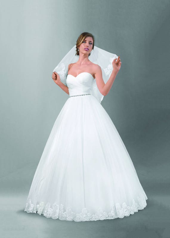 Multi Layer Princess Style Wedding Dress Nevelin Etsy