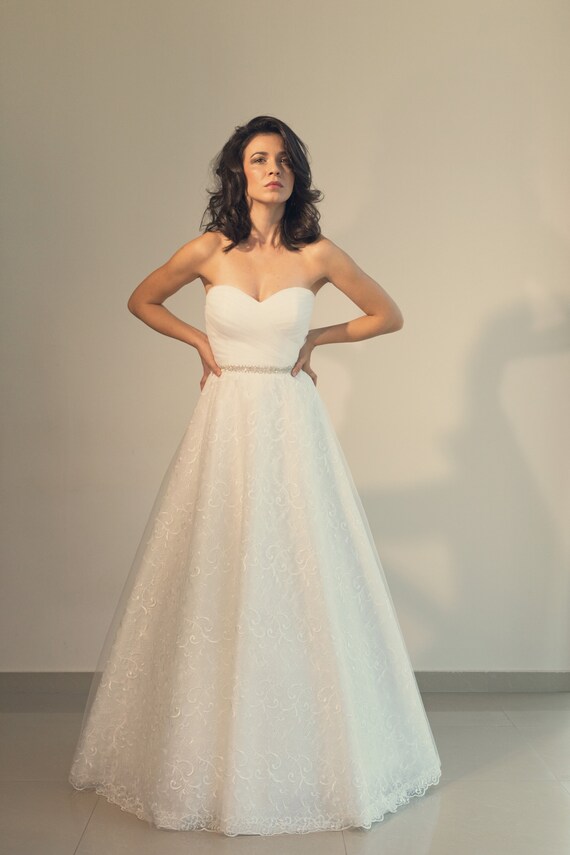 A Line Wedding Dress J Adore Etsy