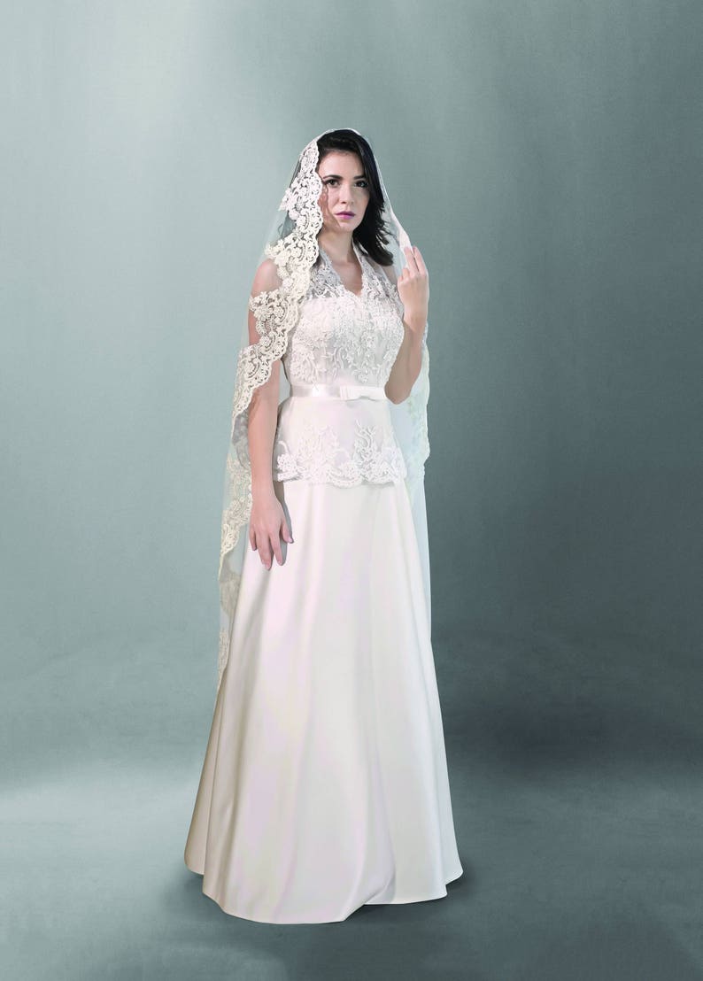 Latin Retro Style Wedding Dress Whisper Spanish Etsy