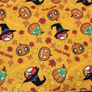 Sale Angry Birds Halloween cotton fabric. BTY image 2