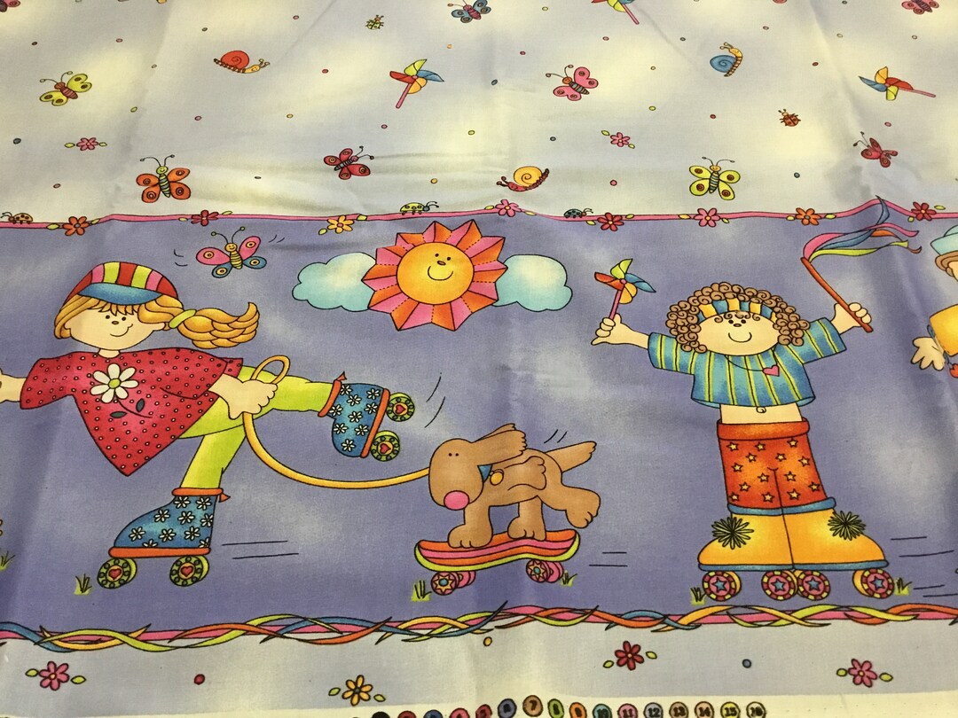 Jelly Bean Junction Summer Fun Border Fabric BTY Etsy Jelly Bean Junction Summer Fun Border Fabric BTY Etsy