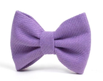 UPCYCLED DOG BOWTIE | Pixie Purple Bow | Vintage Collection | A sustainable option | Purr-fect Cat bow | Ideal for weddings and daily walks