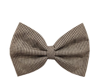 DOG BOW TIE | Hopscotch bow tie | White with black tiny checks | Purr-fect Cat bow tie | Ideal for weddings, parties and everyday walks