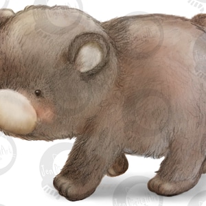 Puede incluir: Una ilustraci&oacute;n digital de un peque&ntilde;o osezno pardo mostrado de perfil. El oso tiene pelaje texturizado, un hocico de color claro, orejas peque&ntilde;as y redondeadas y ojos oscuros. El dibujo presenta sombras suaves y un estilo de boceto.