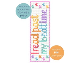 Cross Stitch Bookmark Patterns for Readers and Book Lovers (PDF Download)