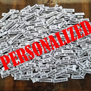 Customized Word Magnets: Personalized Words Expansion Pack