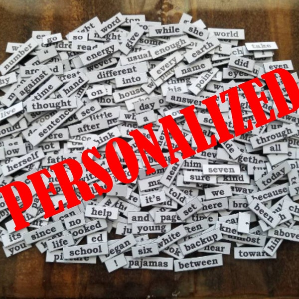 Customized Word Magnets: Personalized Words Expansion Pack