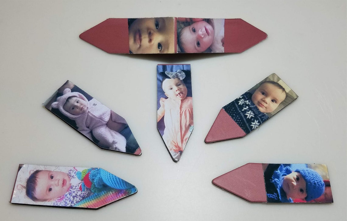 Customized Bookmarks Set of 6 12 Photos Etsy